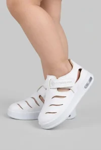 Işıklı Cırtlı Çocuk Sandalet Beyaz - 33541.264.