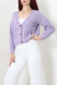Triko Hırka Lila - 54059.2239.