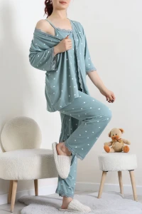 3 Lü Set Pijama Takımı Mint - 623.1287.
