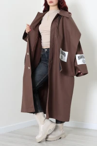 Soft Kumaş Tam Boy Trençkot Acıkahve - 503197.1411.