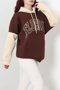 Kapşonlu 3 İplik Sweat Kahve - 54012.2239.